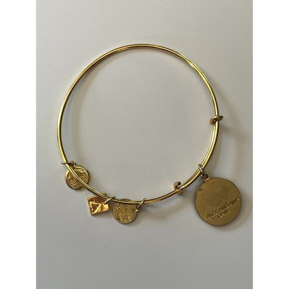 Alex and Ani 2015 Polar Bears Gold Bangle Bracelet - Picture 8 of 9
